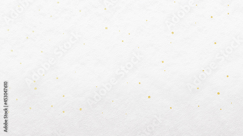 金箔を散りばめた質感のある和紙風背景素材（白）