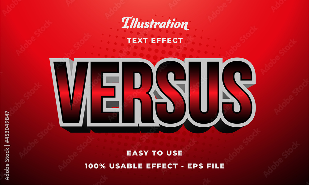 Versus text effect