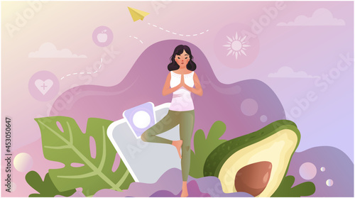 yoga time, girl 
