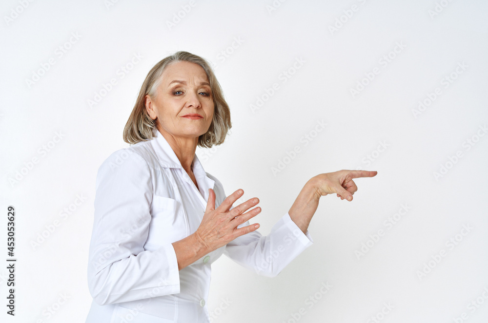 female medical worker in white coat hospital professional female medical worker in white coat hospital professional