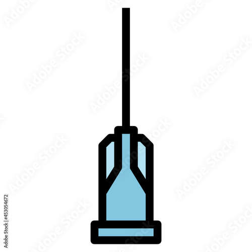 injection needle line icon