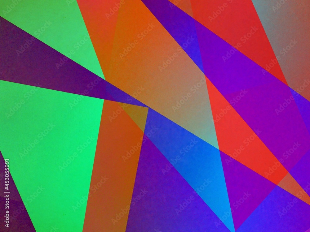 Fototapeta premium Multicolour abstract rainbow spectrum geometric colourful decorative background