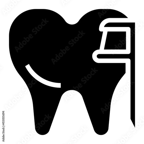 flosser glyph icon
