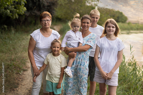 Large family with children