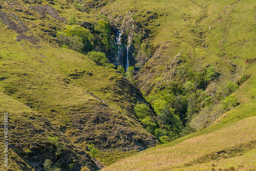 Cautley Spout Waterfall in the Howgill Fells near Low Haygarth, Yorkshire Dales National Park, Cumbria, England, UK photo