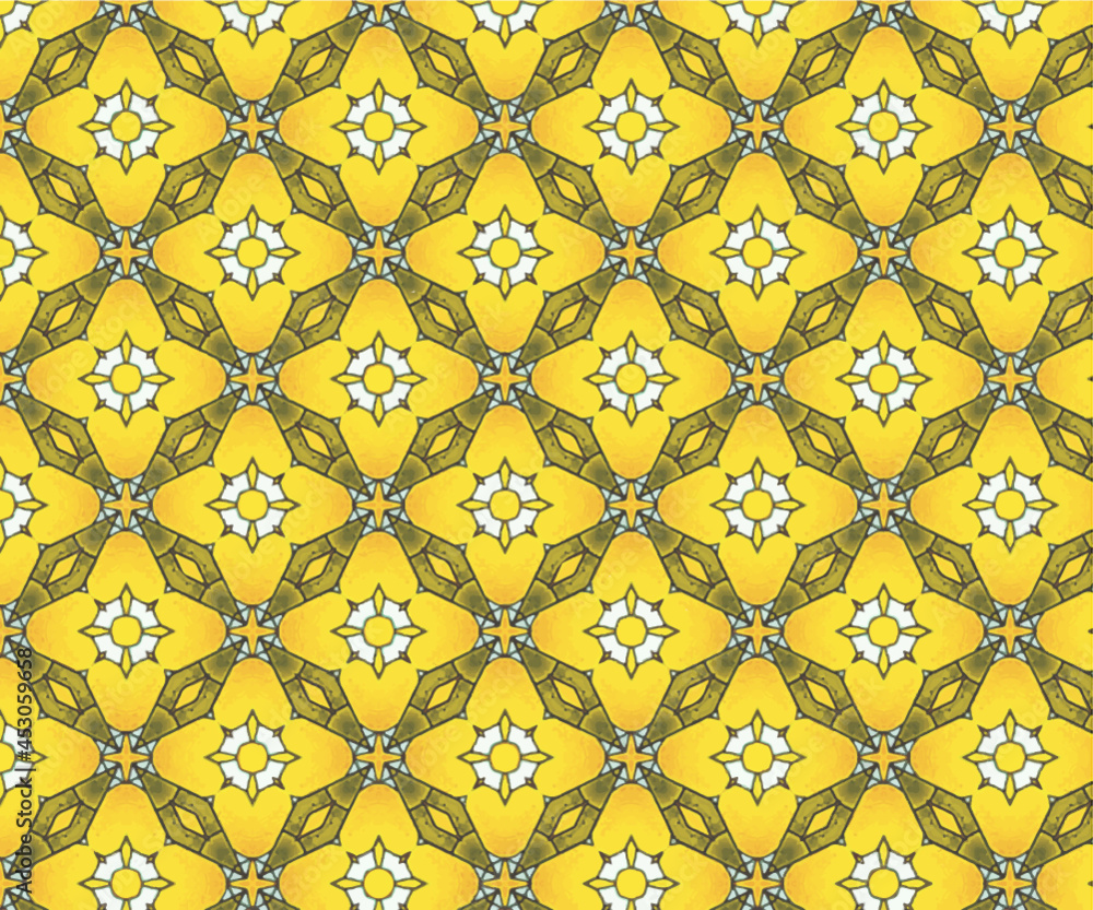 Hintergrund, Muster Blüte Gelb Weiß
