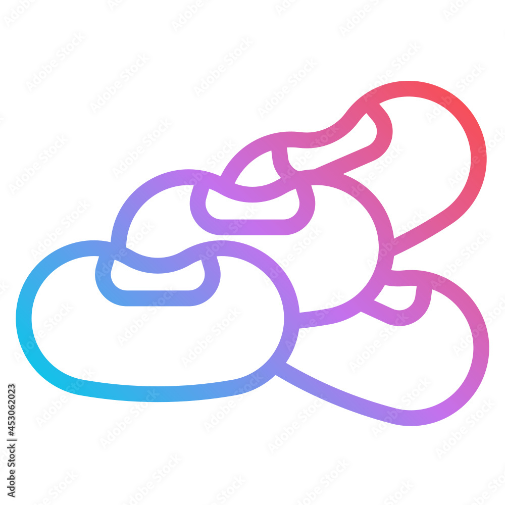 Fototapeta premium bean gradient icon