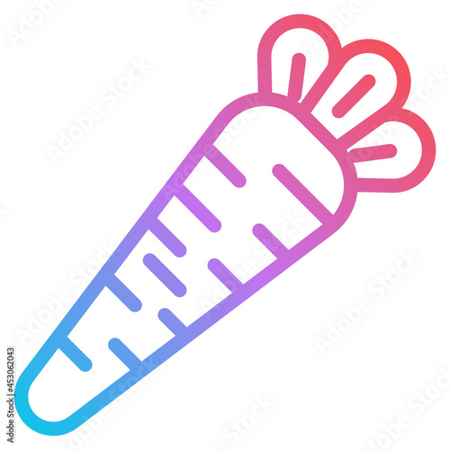 carrot gradient icon