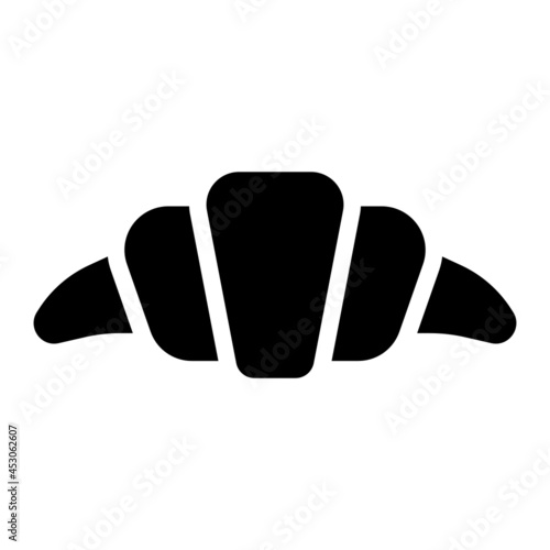 croissant glyph icon