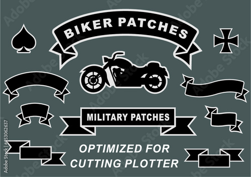 Biker and military blank patches