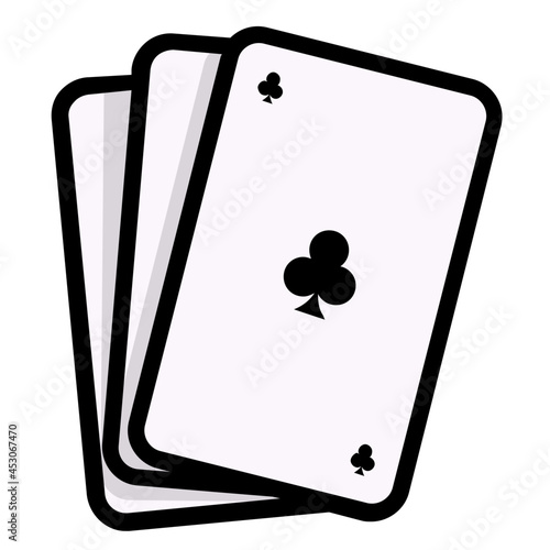 poker line icon