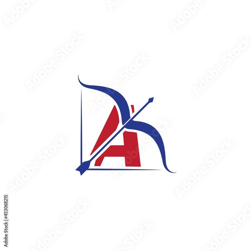 Archery logo With A initial letter