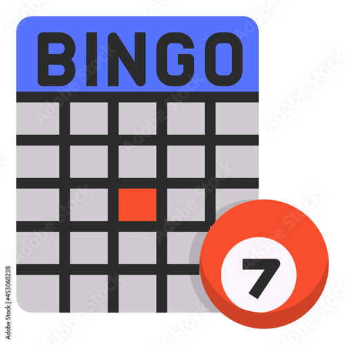 bingo flat icon