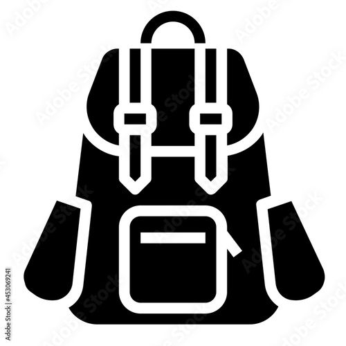 bag glyph icon