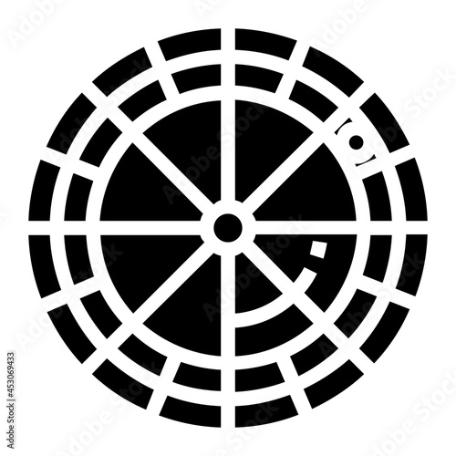 roulette glyph icon