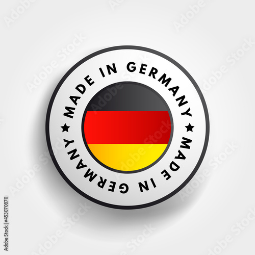 Free Download Made in Germany text emblem badge, concept background - GFXLoad
