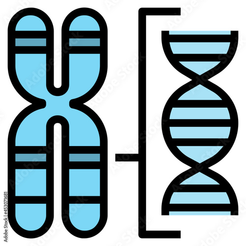 chromosome line icon