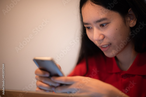 young woman person using mo...