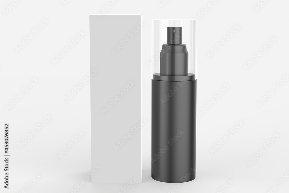 blank spray bottles for Mock up, cosmetic package. template for advertising, cosmetic products or household. 3d illustration blank spray bottles for Mock up, cosmetic package. template for advertising, cosmetic products or household. 3d illustration