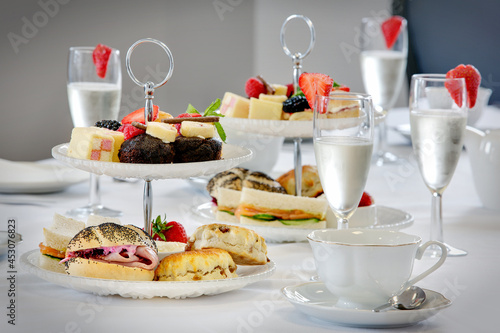 Champagne afternoon tea for 4 at an elegant London hotel