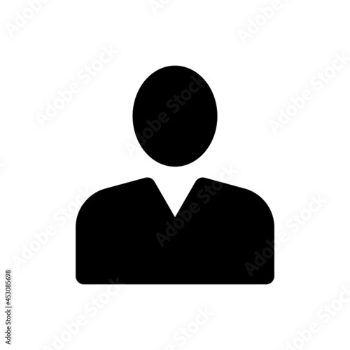 Account vector icon. user illustration sign. man symbol or logo.