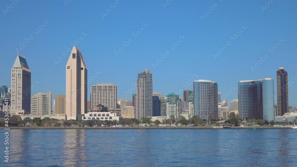 View at downtown in San diego in slow motion 120fps View at downtown in San diego in slow motion 120fps