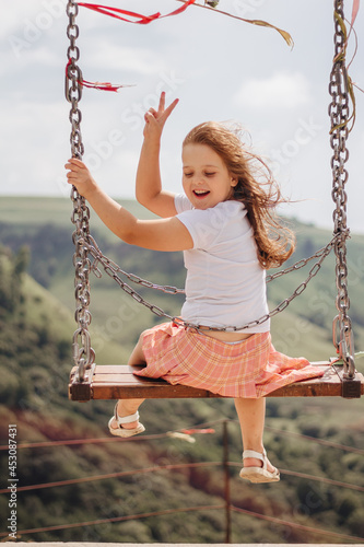 Girl on a swing