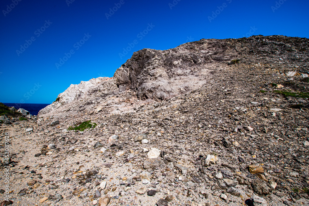 landscape with blue sky