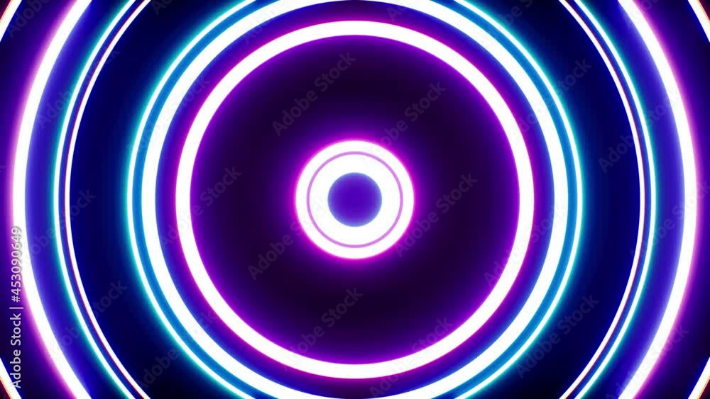 Neon Energy Circle Light Wave Loop Neon Energy Circle Light Wave Loop