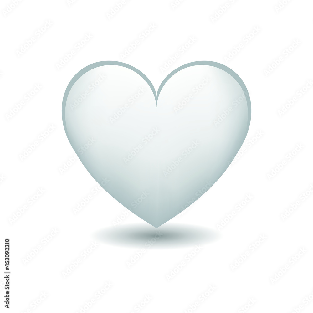 Heart Love Emoji Icon Object Symbol Gradient Vector Art Design Cartoon