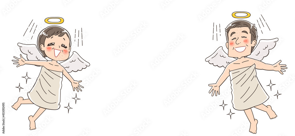 天使 終活 幸せ 死のイラスト