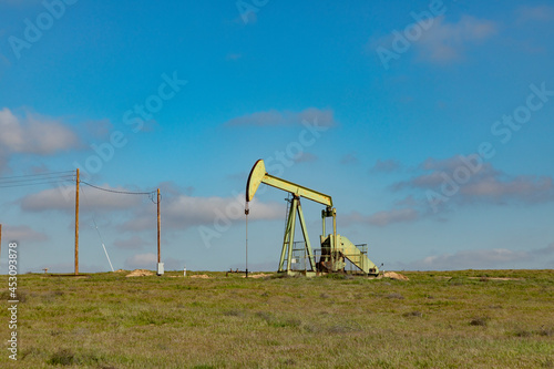 oil rig in lowland near Bridgeport, California