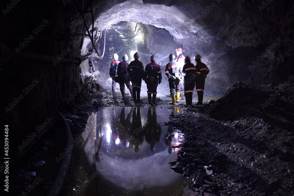 Iron Ore Mine in Ukraine, underground,