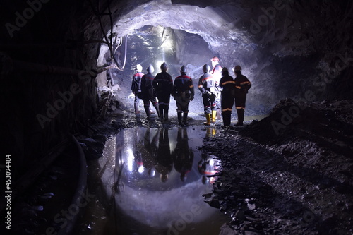 Iron Ore Mine in Ukraine, underground,  photo