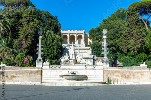 Fountain of the Goddess Rome in Piazza del Popolo, Rome