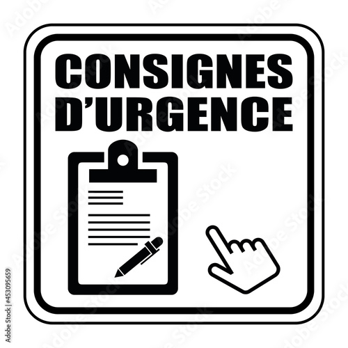 Logo consignes d'urgence.