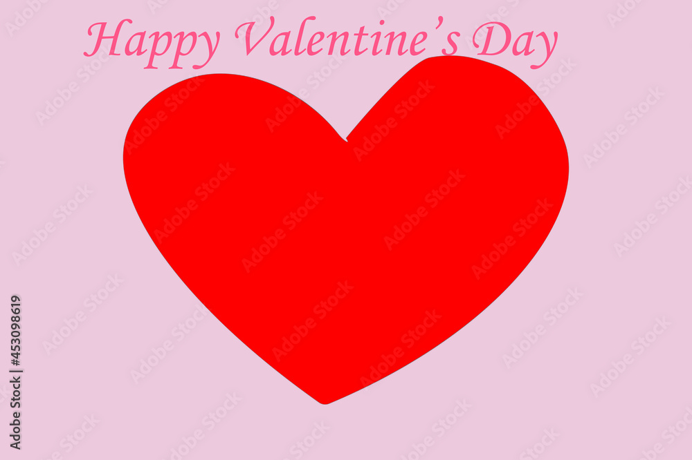valentine card with hearts