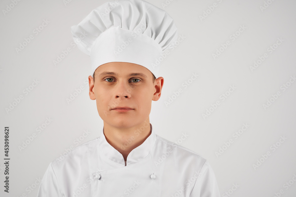 a man in a chef's uniform self-confidence professionals work a man in a chef's uniform self-confidence professionals work