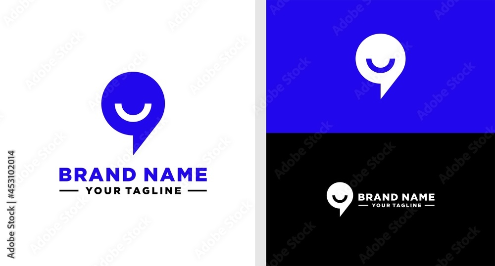 © famstudio - SMILE CHAT LOGO SIMPLE EDITABLE © famstudio - SMILE CHAT LOGO SIMPLE EDITABLE