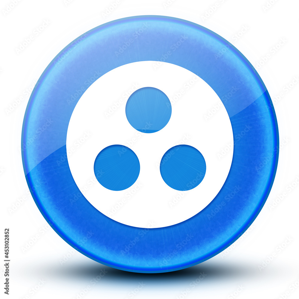 Group work eyeball glossy blue round button abstract Group work eyeball glossy blue round button abstract