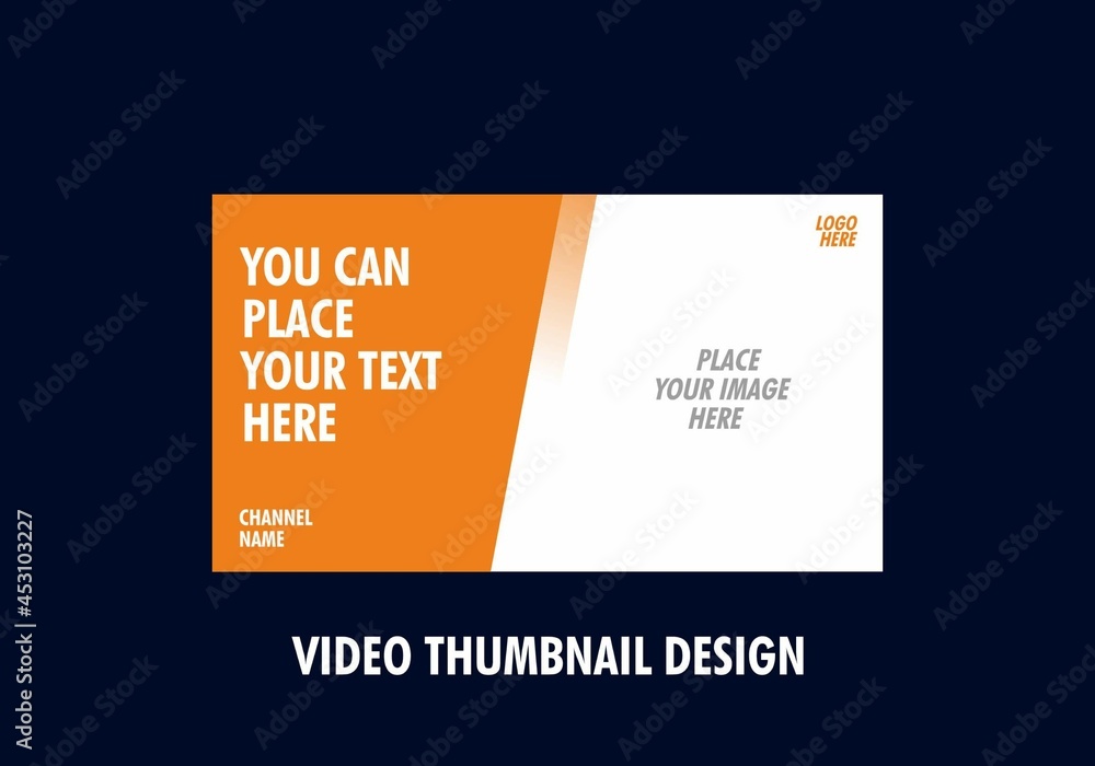 Colorful and unique editable video thumbnail design Colorful and unique editable video thumbnail design