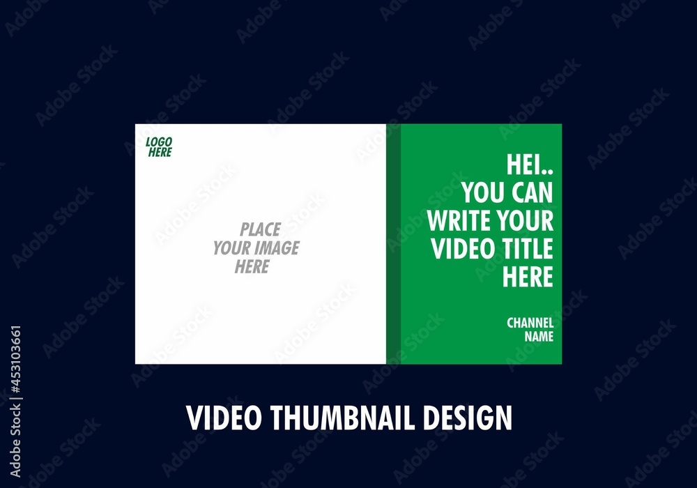 Colorful and unique editable video thumbnail design Colorful and unique editable video thumbnail design