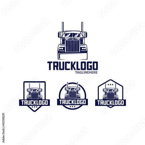 truck logo set