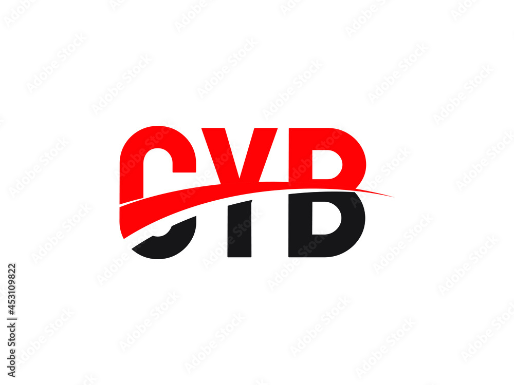 CYB Letter Initial Logo Design Vector Illustration