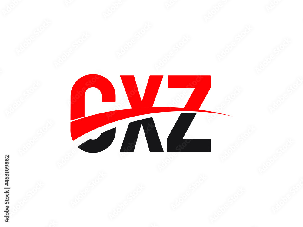 Obraz premium CXZ Letter Initial Logo Design Vector Illustration