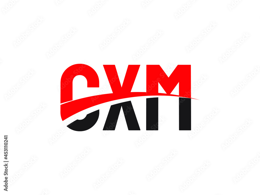 Obraz premium CXM Letter Initial Logo Design Vector Illustration