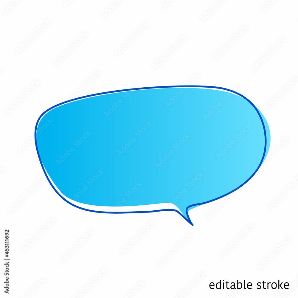 Speech Bubble in Continuous Line Drawing with Editable Stroke. Sketchy Talk Concept. Outline Simple Artwork. Vector Illustration. Speech Bubble in Continuous Line Drawing with Editable Stroke. Sketchy Talk Concept. Outline Simple Artwork. Vector Illustration.