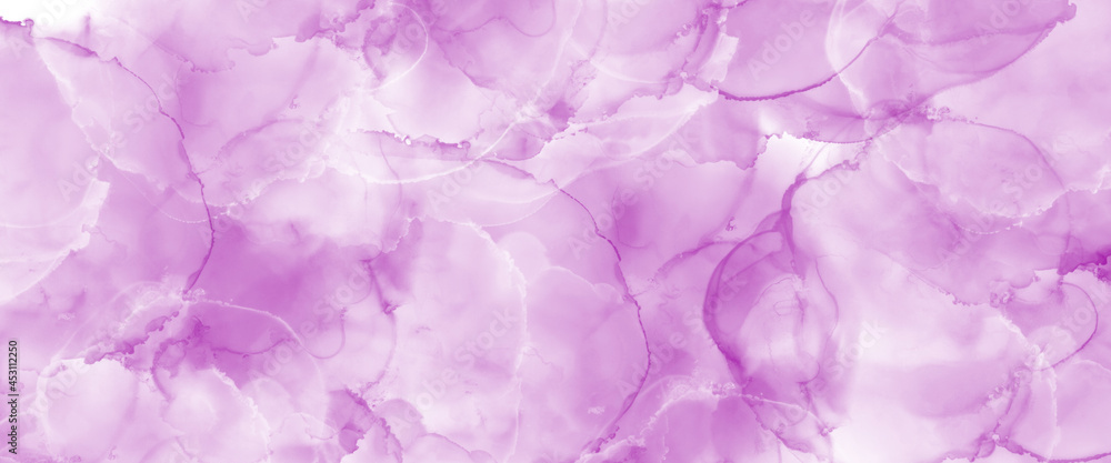Abstract purple and white watercolor with splash paint texture or grunge background design