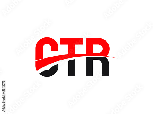 CTR Letter Initial Logo Design Vector Illustration