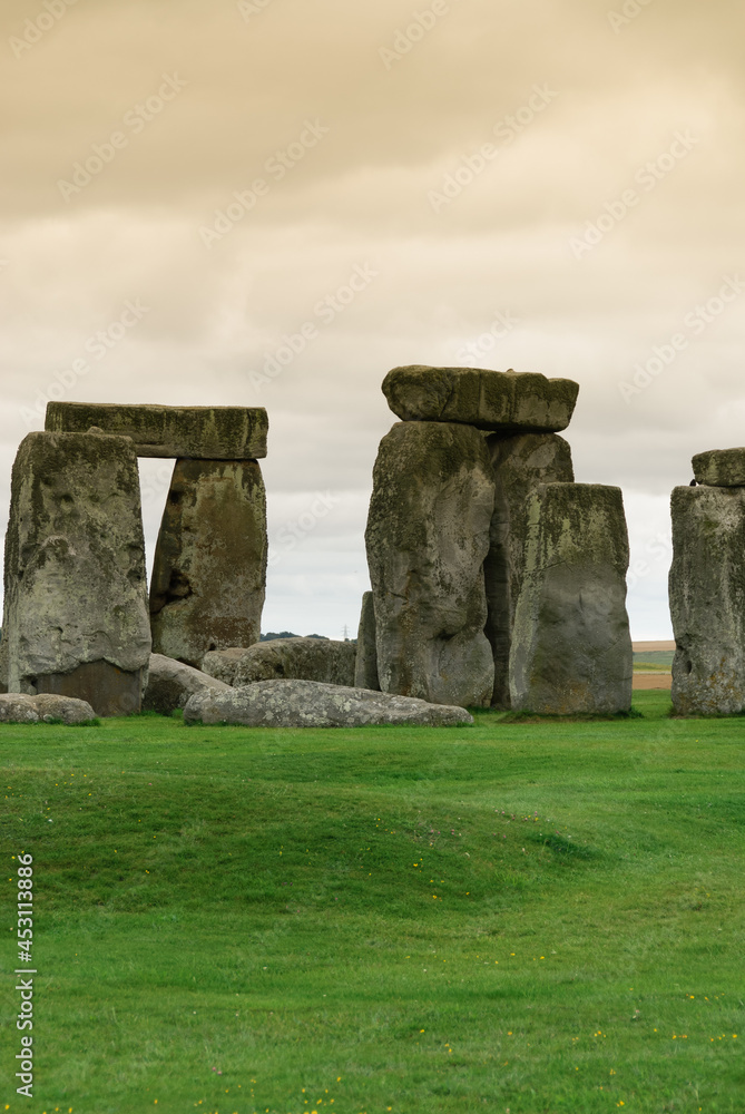 Naklejka premium stonehenge archaeological site in cornwall in england